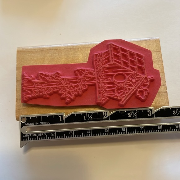 Birdhouse Rubber Stamp, Friendship Stamp, Card Making Stamps, Vintage 1990s - Picture 6 of 7